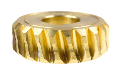 hobbed worm wheel pictured from the side