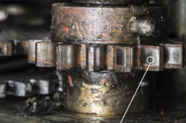 Gear scuffing from lubrication failure